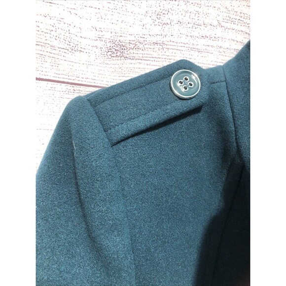 TRIBAL Women’s Dark Teal Poly/Rayon Pea Coat Sz 8 EUC - Picture 4 of 9